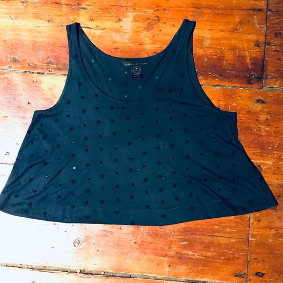 Marc by Marc Jacobs cropped polka dots tank top - Picture 2 of 3